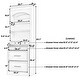 preview thumbnail 6 of 4, 83.7" Tall Kitchen Pantry Cabinet with Faux Marble Top, 5 Drawers, Adjustable Shelf & Display Hutch