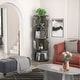 preview thumbnail 29 of 102, 4/5/6 Tiers Round Rotating Bookcase, Revolving Floor Standing Bookshelf Corner Organizer Display