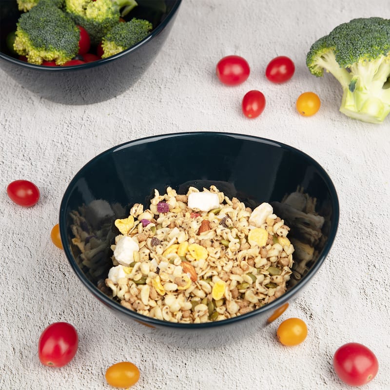 42 Ounce Porcelain Bowls Set of 4 Pack Premium White Ceramic Bowls for Cereal, Soup, Salad, Pasta