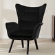 preview thumbnail 74 of 92, Upholstered Wingback Armchair Leisure Accent Chair, Single - 40.55" H x 28.34" W x 33.1" D