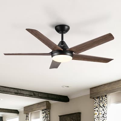 48" Intergrated LED Ceiling Fan with Remote Control with 5 Fan Blade