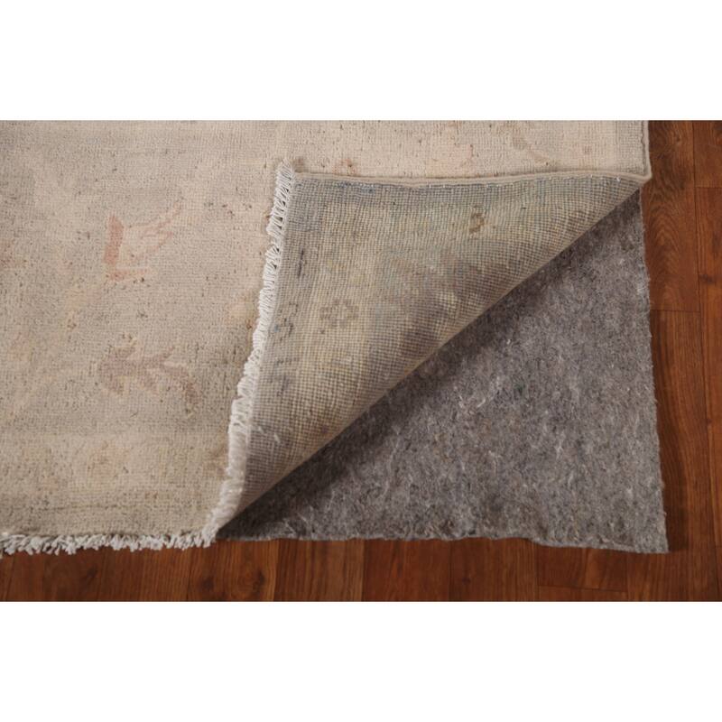 Traditional Kazak Area Rug Hand-Knotted Floral Wool Carpet - 8'9" x 9'8"