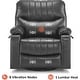 preview thumbnail 22 of 28, MCombo Faux Leather Power Recliner, Electric Swivel Glider Rocker Recliner for Nursery with USB Ports 7785