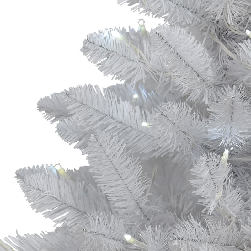 Puleo International White Pre-Lit 2' Tabletop Artificial Christmas Tree