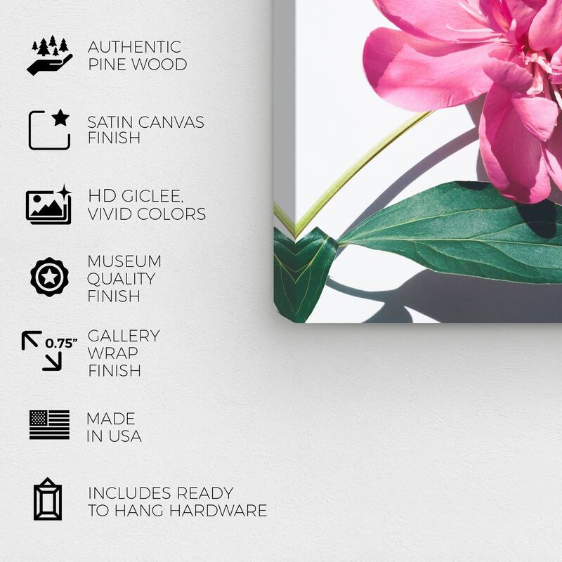 Wynwood Studio Prints Typography and Quotes Where My Mom Is Pink and Dark Pink Glam Wall Art Canvas Print