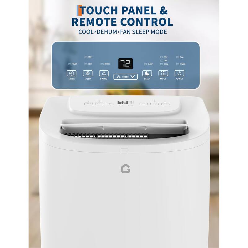 14,000 BTU Portable Air Conditioner, Cools/Fan/Dehumidifier, Cooling Room up to 750 sq.ft