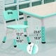 preview thumbnail 9 of 8, Kids Table and Chairs Set, Height Adjustable Desk with 6 Seats for Ages 2-10