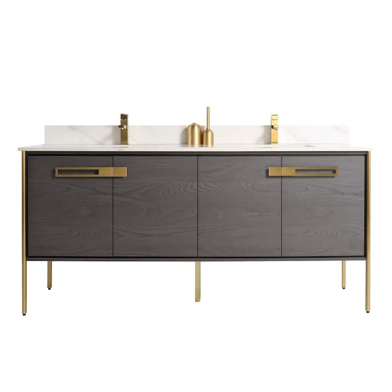 Fine Fixtures Oakville Bathroom Vanity with White Ceramic Sink