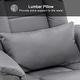 preview thumbnail 20 of 50, MCombo Set of 2 Swivel Recliner with Ottoman, Vibration Massage Lumbar Pillow