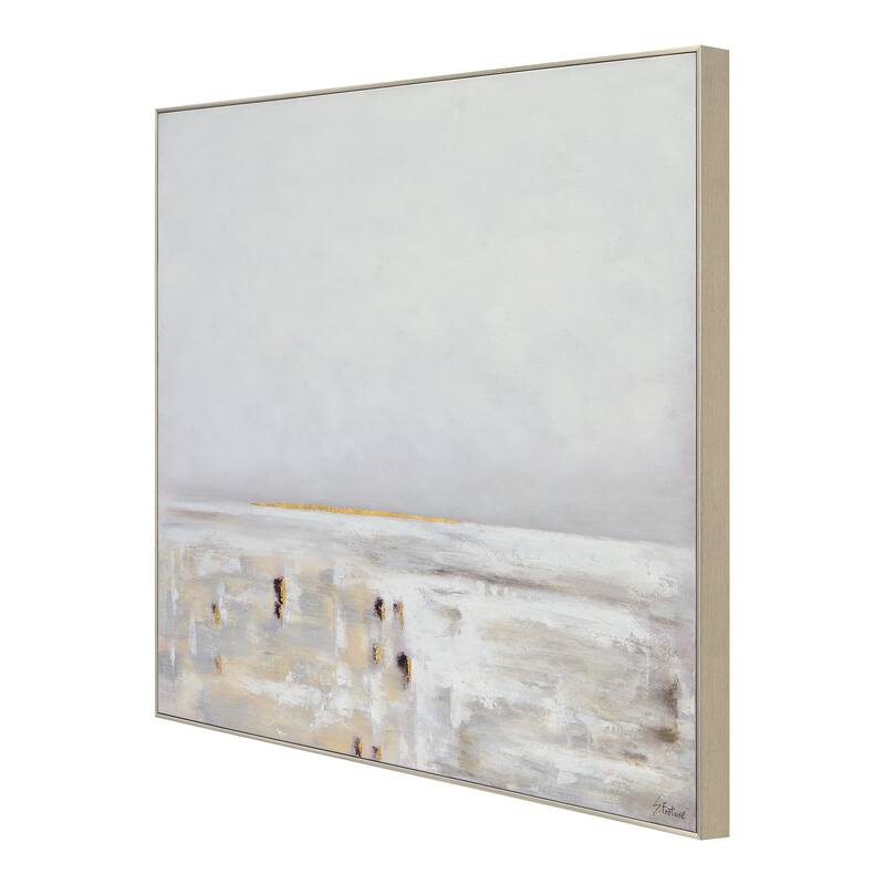 Renwil Lynx 50" Wide Canvas Art, Grey