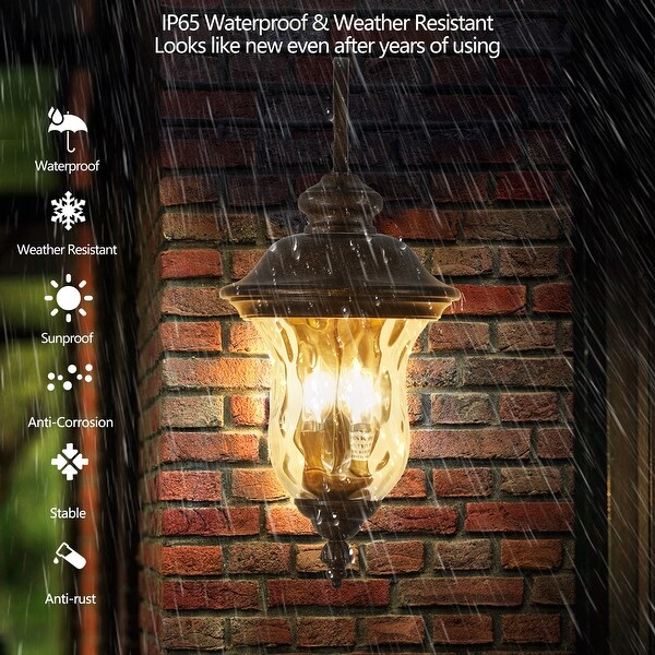 Outdoor wall light bulbs top