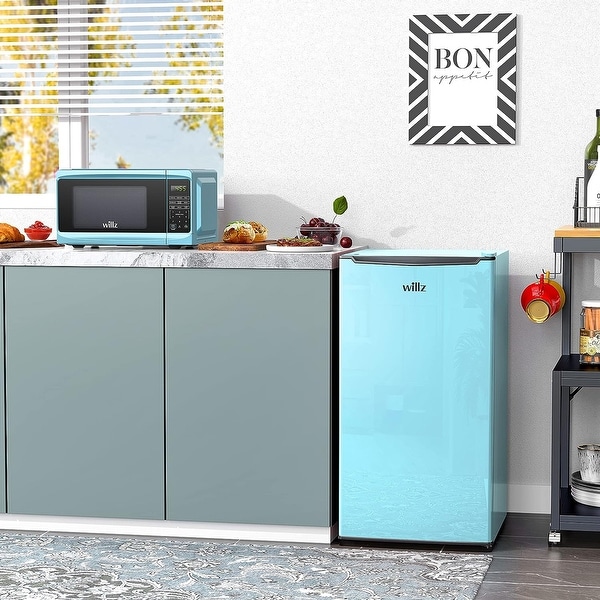 Willz 3.3 Cu. Ft. Compact Refrigerator in Blue - 19.02