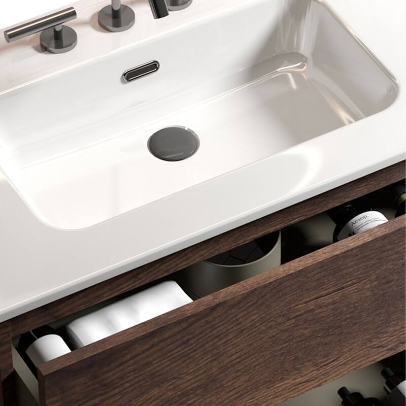 GDFStudio - TIA Freestanding Bathroom Vanity with Sink Basin