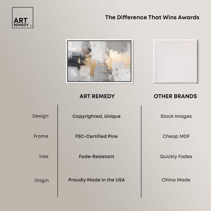 Gilded Gray II Canvas by Art Remedy