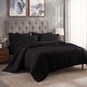 preview thumbnail 3 of 56, Superior Modal 300-Thread Count Solid Duvet Cover Set Black - California King