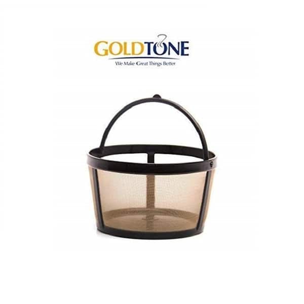 slide 2 of 5, GoldTone Reusable 4 Cup Basket Style Filter for Mr. Coffee - Replacement Permanent Filter for Mr Coffee - Solid Bottom (1 Pack)
