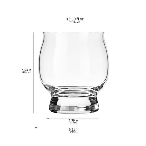 Libbey Signature Kentucky Bourbon Trail Whiskey Cocktail Glass, 13.5-ounce, Set of 4 - Set of 4