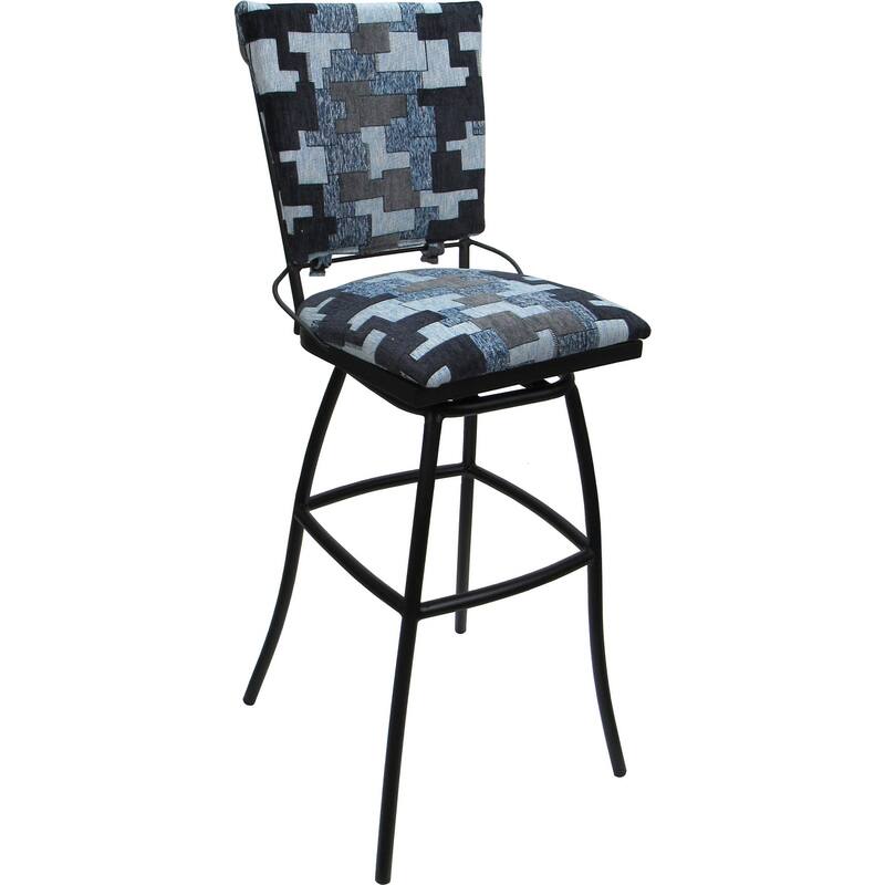 Set of 3 Outdoor Bar Stool Counter Extra Tall Jenna PB without Arms