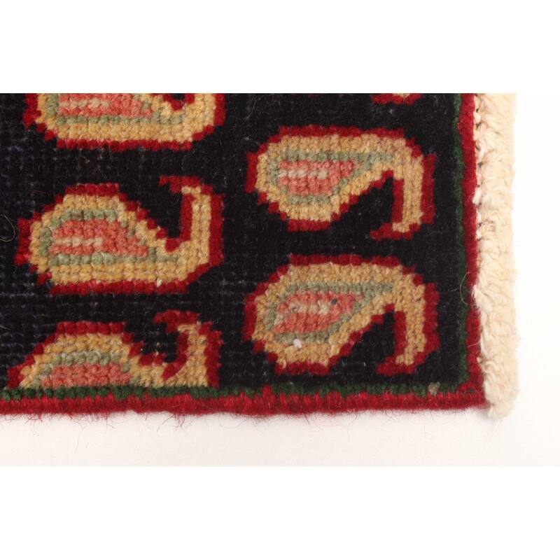 ECARPETGALLERY Hand-knotted Andelz Dark Navy Wool Rug - 2'8 x 5'5