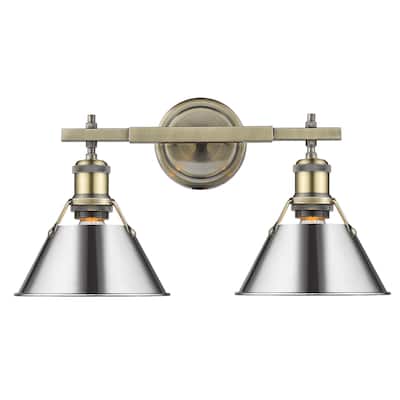 Golden Lighting Orwell 2 Light 18" Wide Bathroom Vanity Light