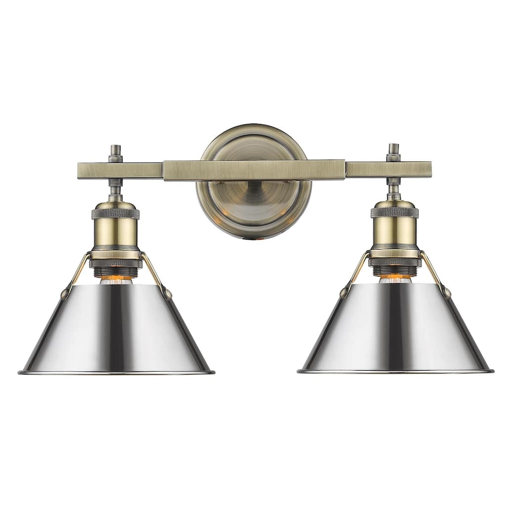 Golden Lighting Orwell 2 Light 18" Wide Bathroom Vanity Light