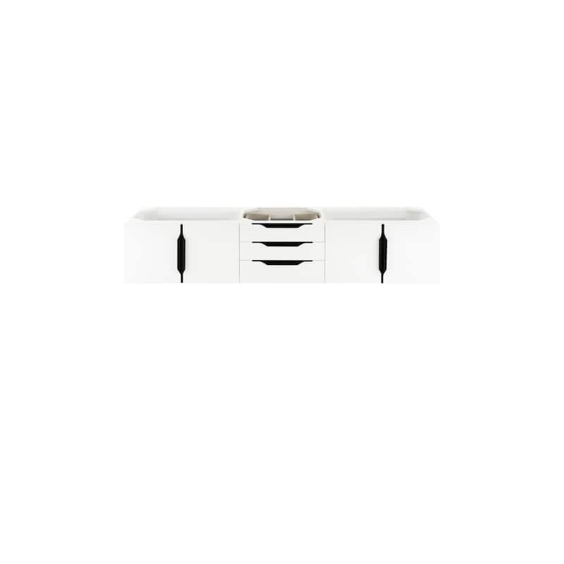 James Martin Vanities 983-V72S-W-B Columbia 72" Single Wall Mounted - Glossy White