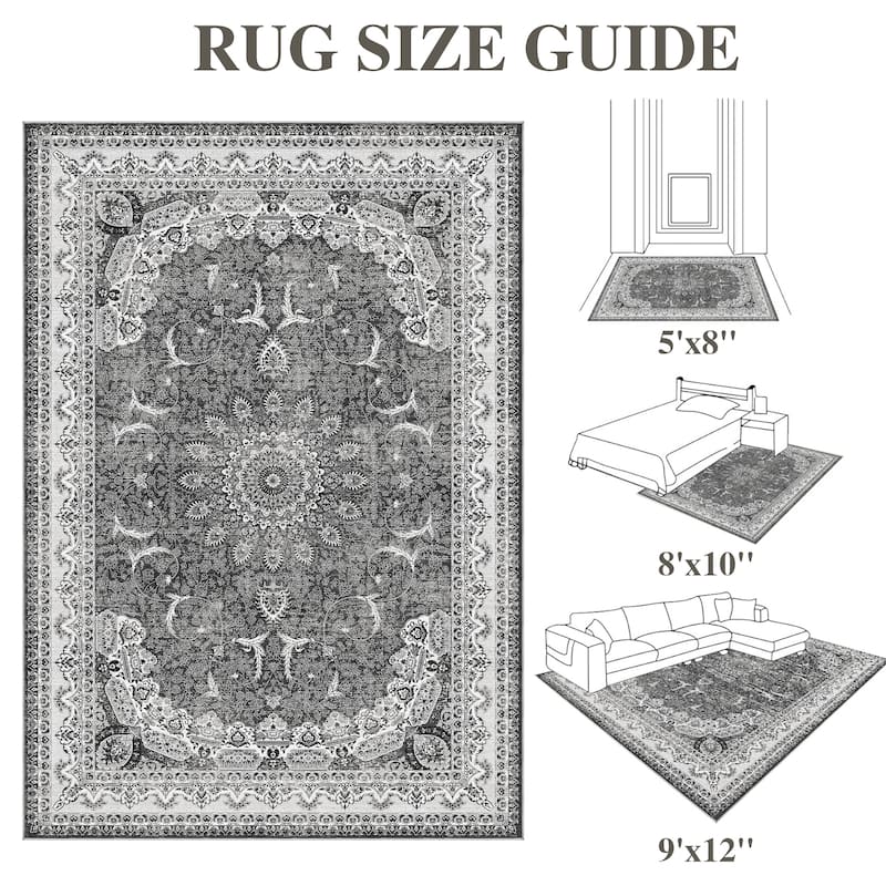 Bohemian Faux Cashmere Rug