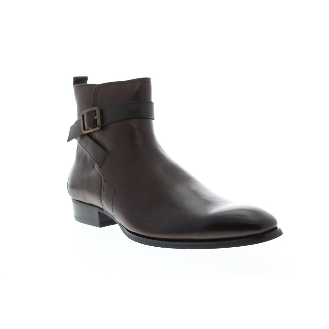 Shop Steve Madden Sacha Brown Leather Mens Casual Dress Boots