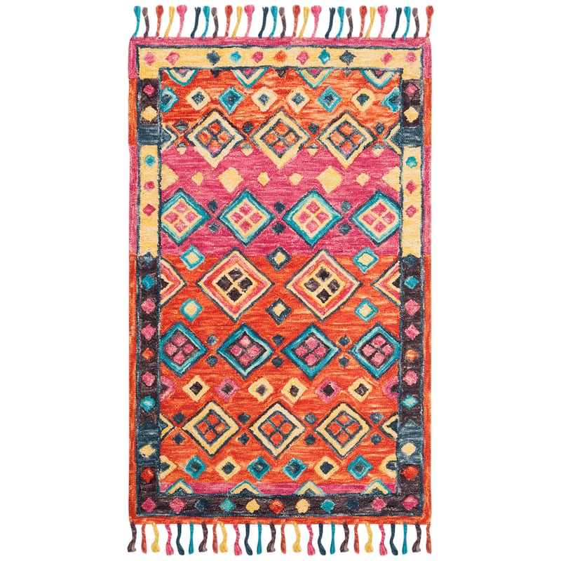 SAFAVIEH Handmade Aspen Dona Boho Tribal Wool Rug