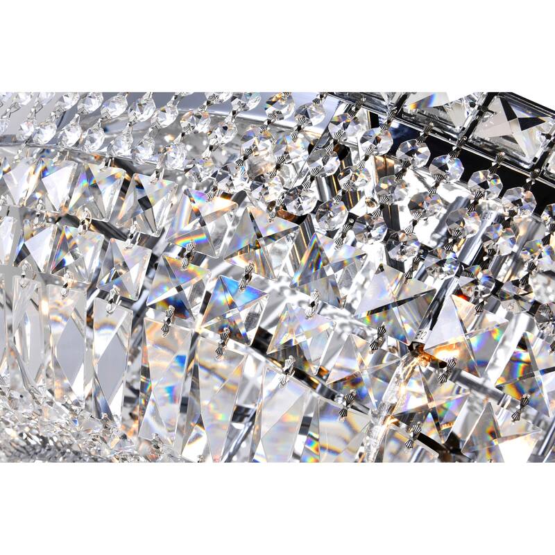 Stefania 21 Light Bowl Flush Mount With Chrome Finish