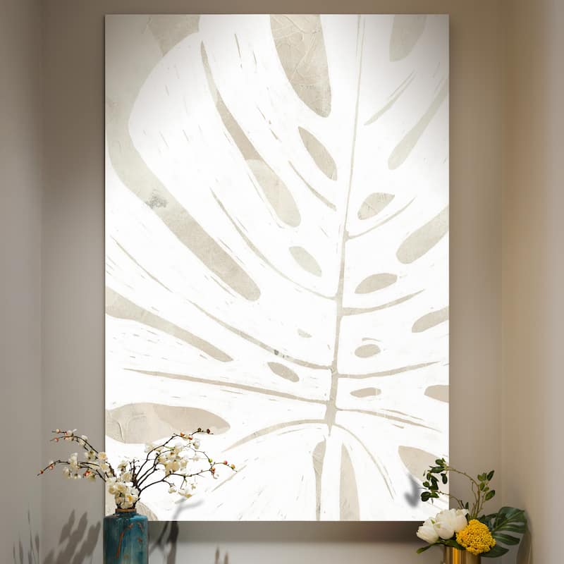 Linen Tropical Silhouette I -Premium Gallery Wrapped Canvas
