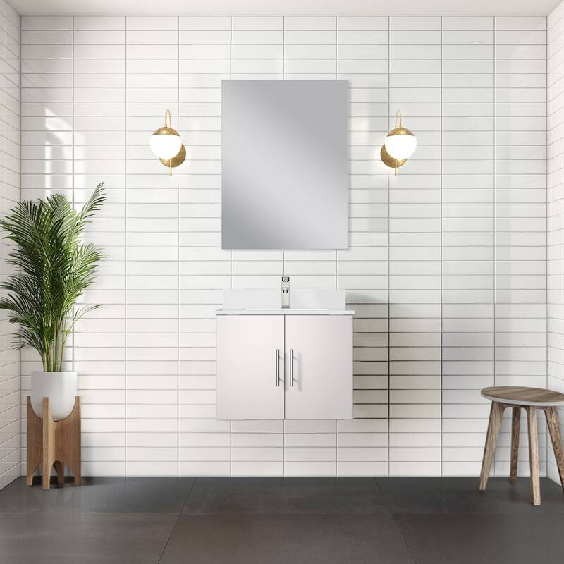 Geneva Bath Vanity Quartz Top, Sink and Faucet