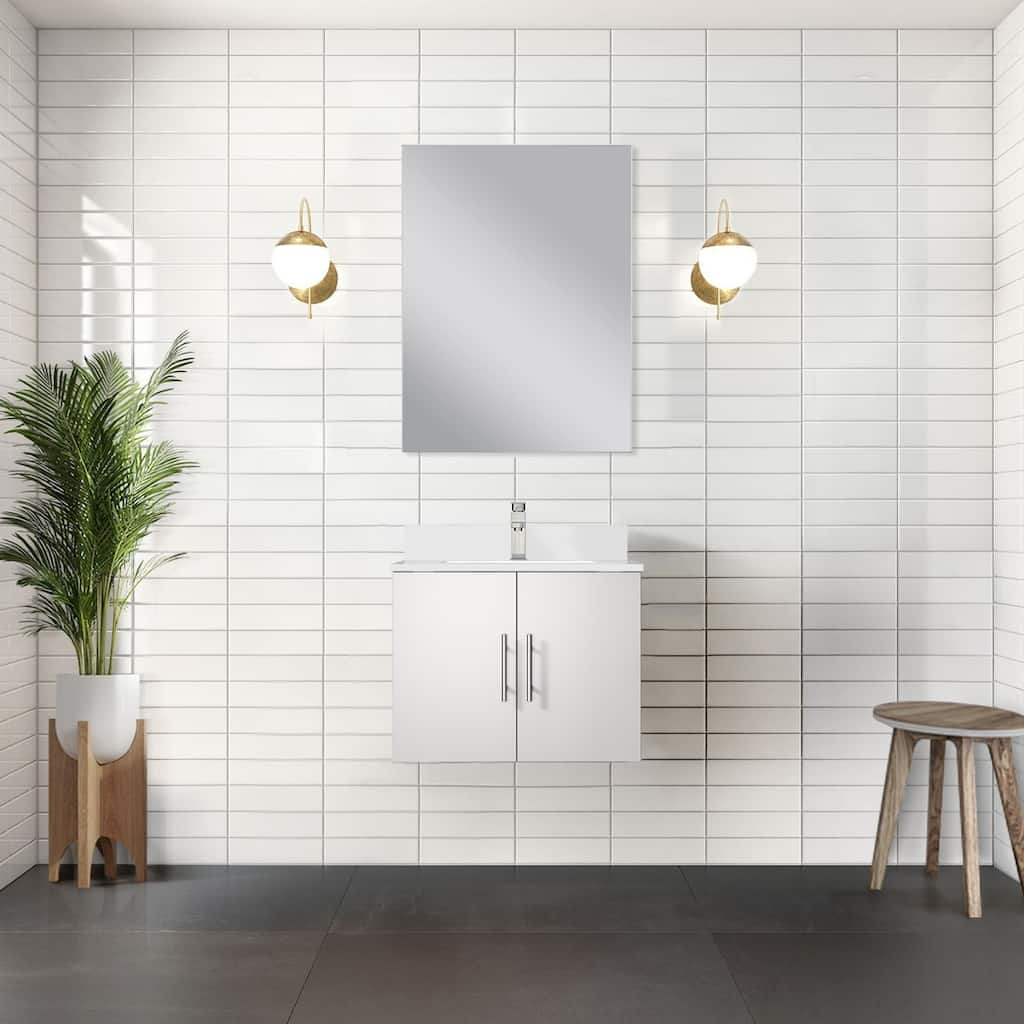 Geneva Bath Vanity with Quartz Top & Sink