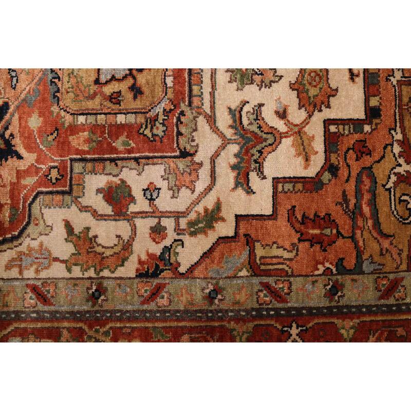 ECARPETGALLERY Hand-knotted Jules Sultane Ivory Wool Rug - 7'11 x 9'11