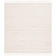 preview thumbnail 3 of 11, SAFAVIEH Handmade Kilim Leba Farmhouse Stripe Jute Rug 6' Square - Natural/Ivory - Square