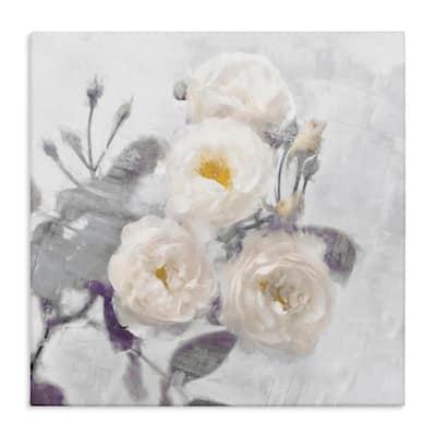 Stupell Bundle of White Blooms Canvas Wall Art Design By Emily Ford