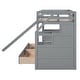 preview thumbnail 23 of 27, All-in-one Twin over Twin Bunk Bed with Slide, Storage Staircase, Side Desk with Drawers and Shelves, Storage Drawers Underneath