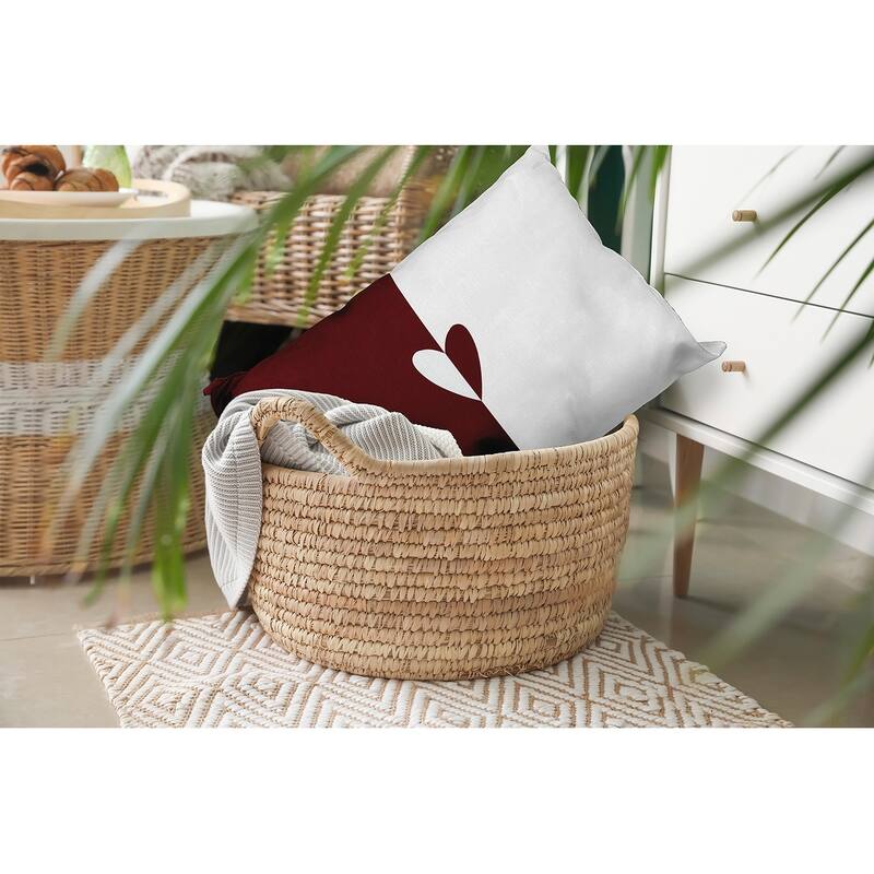 Modern Heart Valentines Day Decorative Throw Pillow