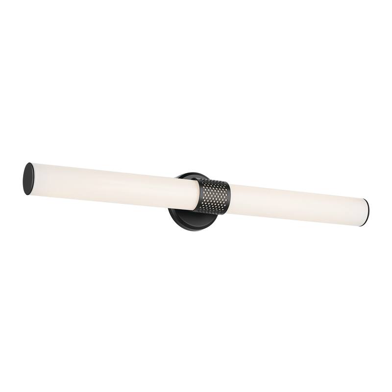 Kichler Lighting Sashi 32" Bath Bar Large LED with White Glass in Black