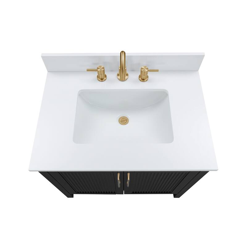 Avanity LUKA-VS31-WT Luka 30" Free Standing Single Basin Vanity Set
