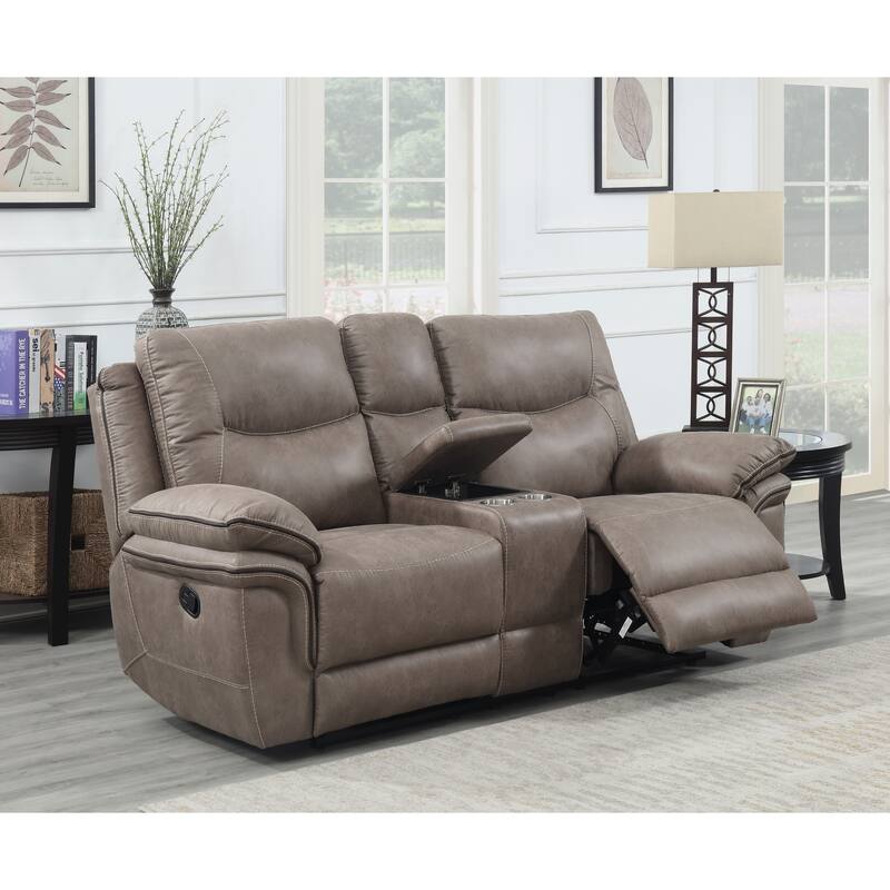 Irrigone Faux Leather upholstery Set by Greyson Living - Sand - 2 Piece