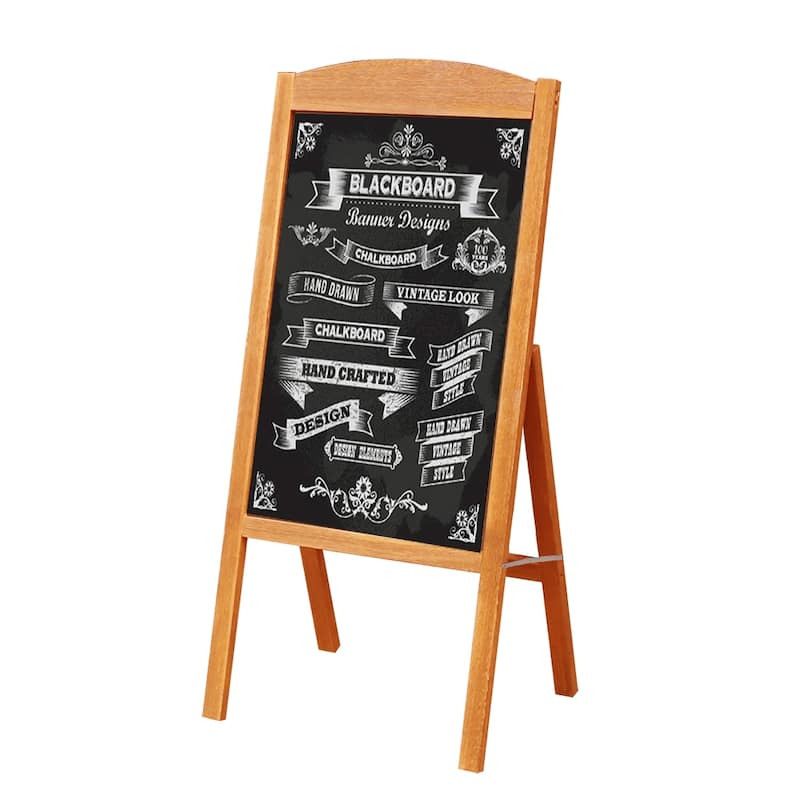 Chalkboard A Board Magnetic A Frame Blackboard Sandwich Board Wood - 35"W x 17" H