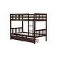 preview thumbnail 38 of 58, Rubber Wood Bunk Bed with 2 Drawers,Convertible into 2 Twin Beds,Twin Over Twin Kids Bed for Bedroom