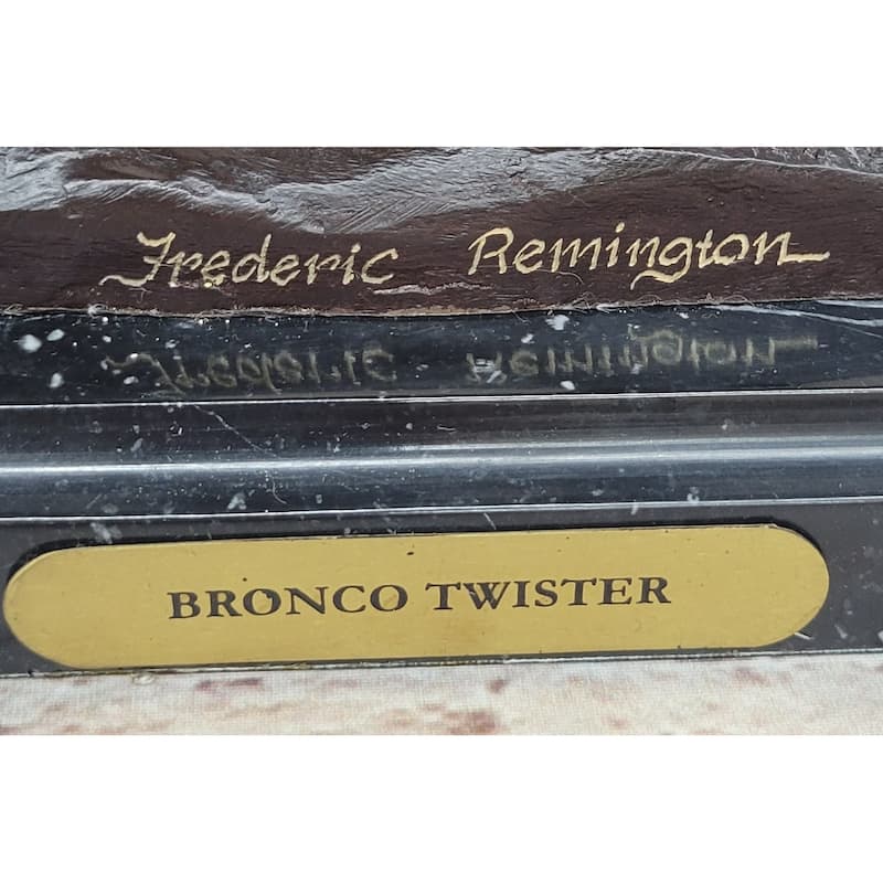 Bronco Twister By Frederic Remington Western Cowboy Bronze Statue Sculpture 20 Inches X 20 Inches