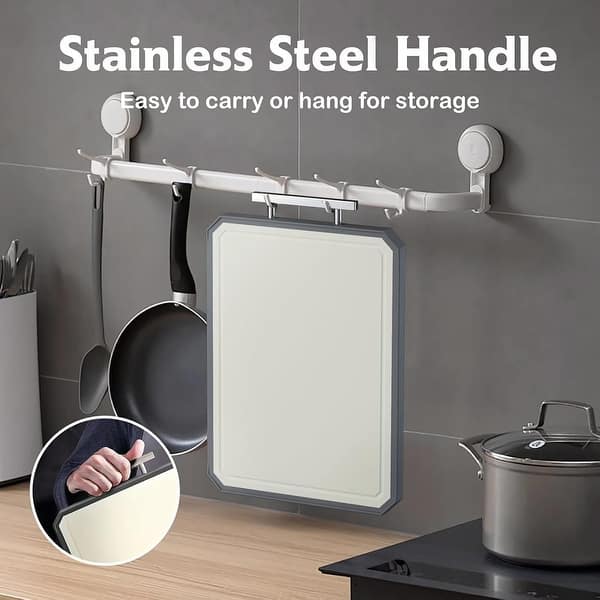 Double Sided Stainless Steel Cutting Board for Kitchen