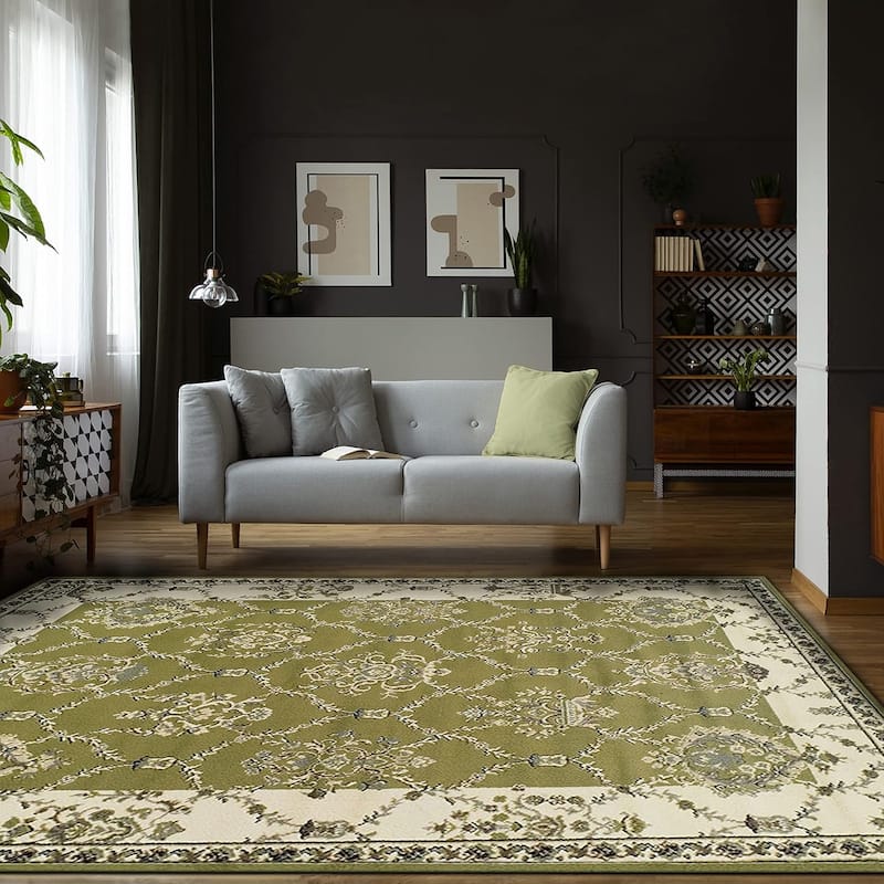 Superior Stratton Oriental Floral Medallion Area Rug