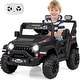 preview thumbnail 7 of 6, 12V Kids Ride On Truck w/ Motors Spring Suspension & Remote Control Black
