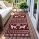 preview thumbnail 95 of 152, Machine Washable Indoor/ Outdoor Christmas Sweater Chantille Rug