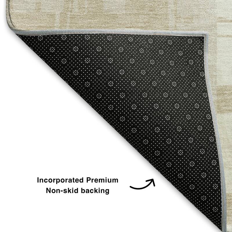 Premium Washable Super Soft Contemporary Plaid Mayfield Rug