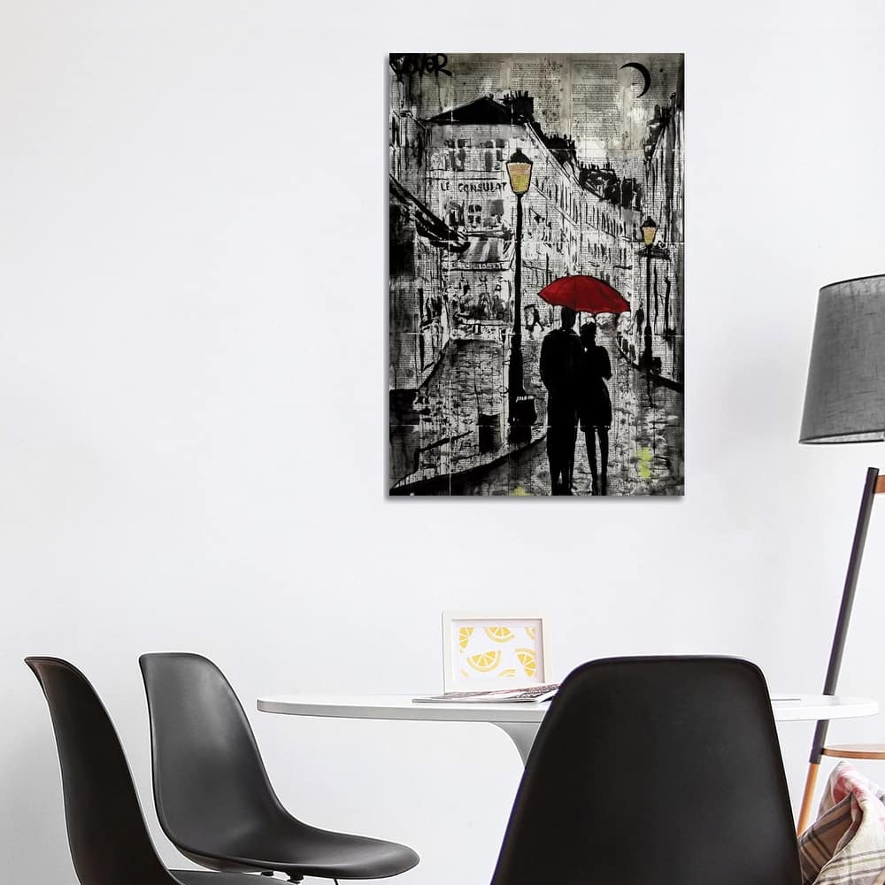 iCanvas "Rainy Promenade" by Loui Jover Canvas Print